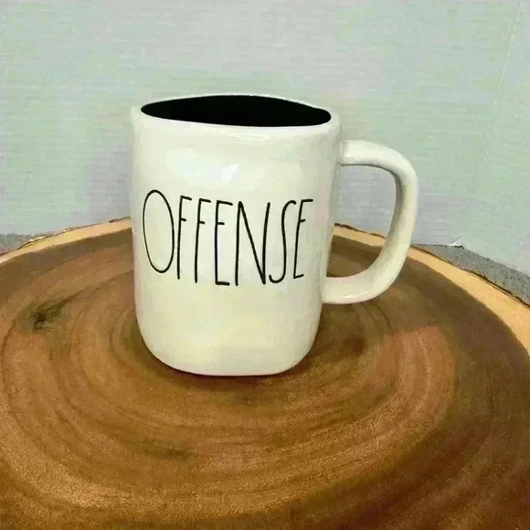 Rae Dunn Other - Rae Dunn Offense Defense Collectible Ceramic Mug Coffee Tea Cup